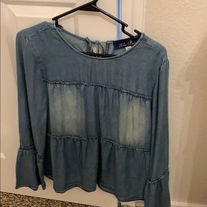 Blue Rain top. Denim!